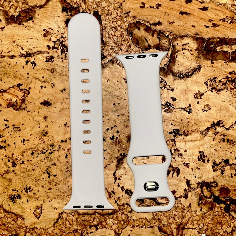 Gray Apple Watch wristband